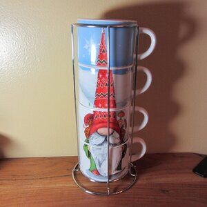 12 oz stackable mugs gnome for the holidays prima designs (W4211)